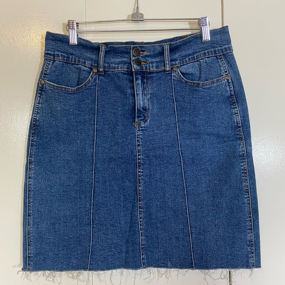 Denim Skirt - high-waist